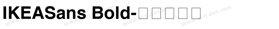 IKEASans Bold字体转换